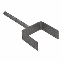 Patka sloup.100,PSL100U,101x310x100x4, trn Ø 16 mm, 1 ks