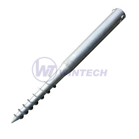 Zemní vrut VZM kruhový 68x800mm, 3 x M8, 1 ks