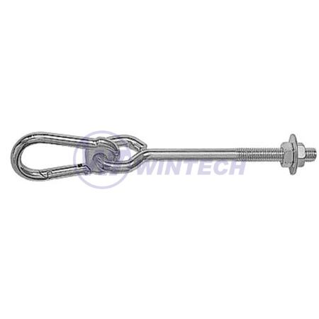 Hák houpačkový kyvný s karabinou 12x230mm ZB, 1 ks