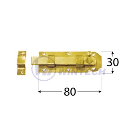 Zástrč jednoduchá W 80 DMX 80x30x2,5 mm, 1 ks
