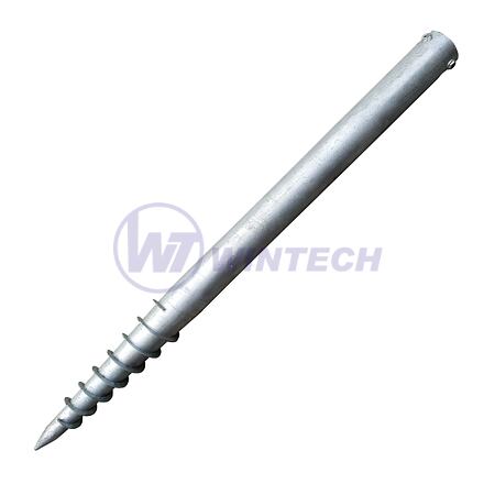 Zemní vrut VZM kruhový 68x1000mm, 3 x M8, 1 ks