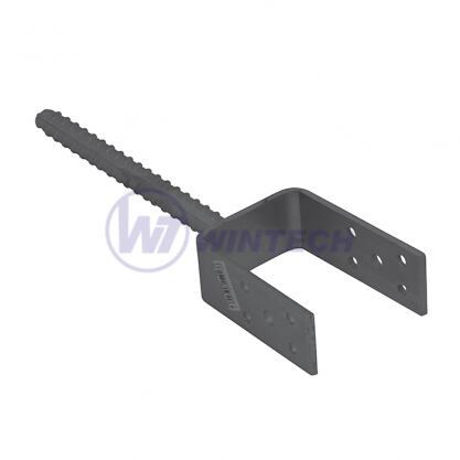 Patka sloupku 70,PSL 70U,71x310x100x4, trn Ø 16 mm, 1 ks