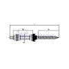 set kombi šroub M12x250 + EPDM + DIN 6923 M12 A2