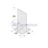 Patka sloupku PUW 140, 140x250x8, 1 ks