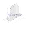 Patka sloupku PSD 100, 102x75x150x2,5, 1 ks